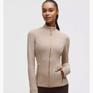 Lululemon Athletica New Define NULU Nutmeg /Gold Zip-Up Jacket Size 10